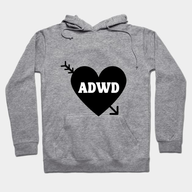 Anti-Valentines Day ADWD Design (White) Hoodie by kaynalani